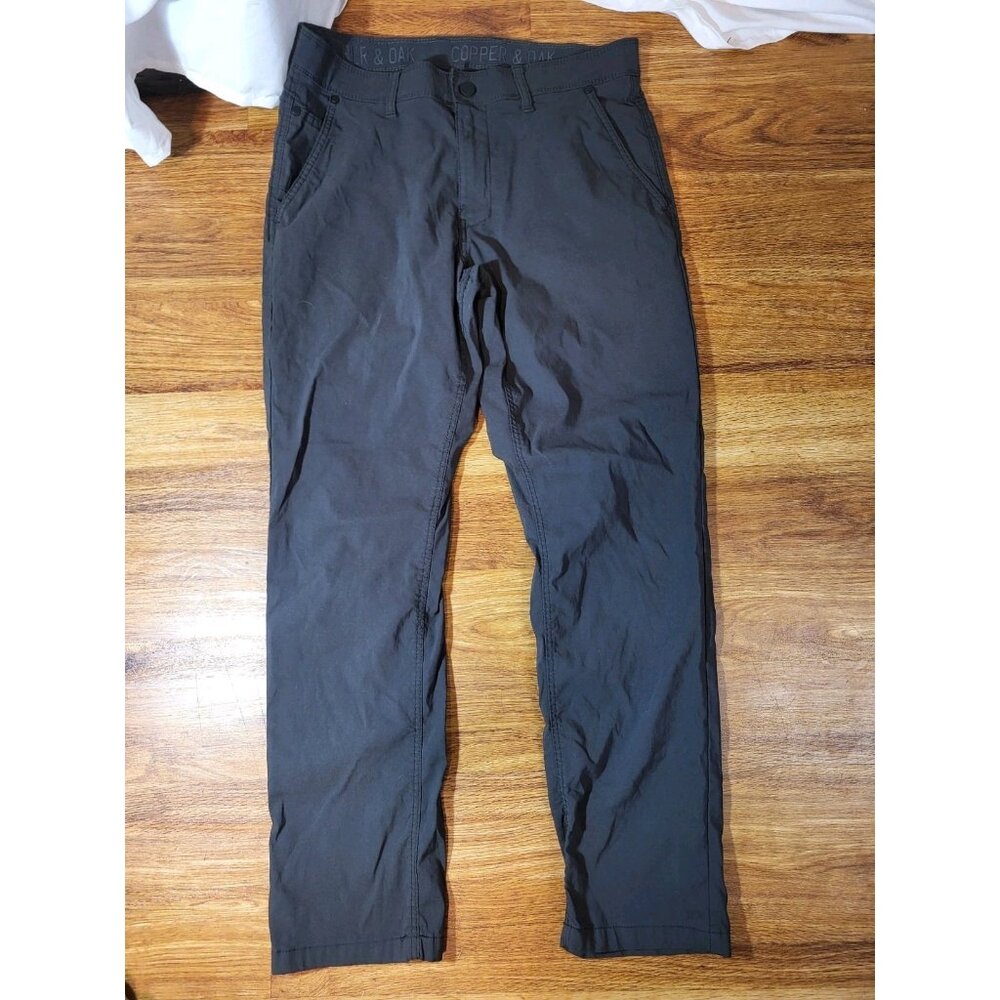 Mens Size 32x30 Copper & Oak  Dark Gray Nylon‎ Blend Pants